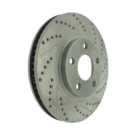 Centric StopTech Select Sport Drilled and Slotted Brake Rotor; Front Right, StopTech 227.62055R